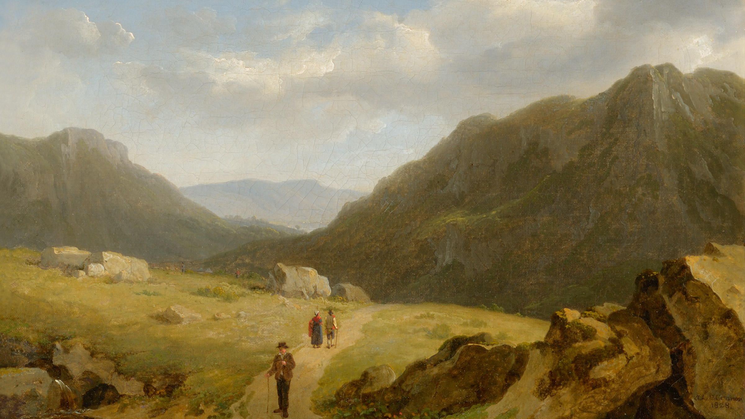 Scene in Connemara  Oil on canvas. 1828. Photo by Frank Poole.  James Arthur O'Connor Copyright Frank Poole 2012